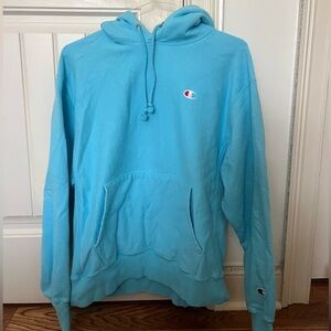Blue Champion hoodie Size L